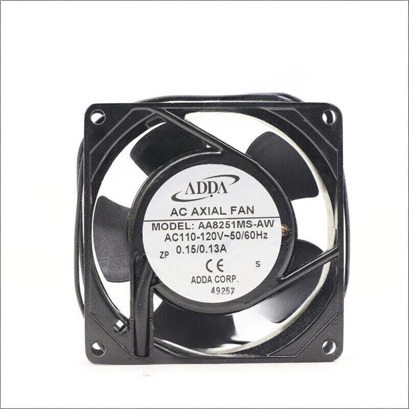 ADDA AA8251MS-AW AC Axial Fan 110V/120V 0.15/0.13A 80*80*25MM Cooling Fan 2-Wire 1 AA8251MS AW 1768542593358