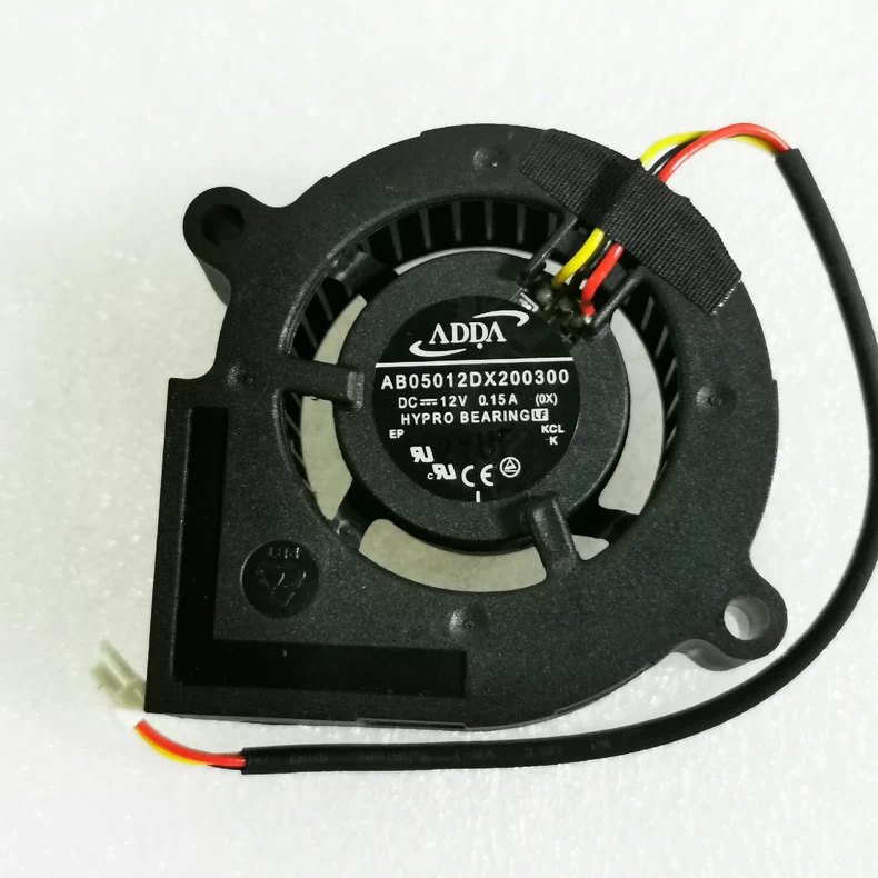 ADDA AB05012DX200300 Blower Fan 12V 0.15A 50mm 3-Wire Cooling Fan 1 AB05012DX200300 1768351825015