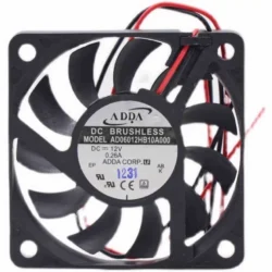 ADDA Fan AD06012HB10A000 Axial Fan DC 12V 0.26A 60*60*10MM 6CM Cooling Fan