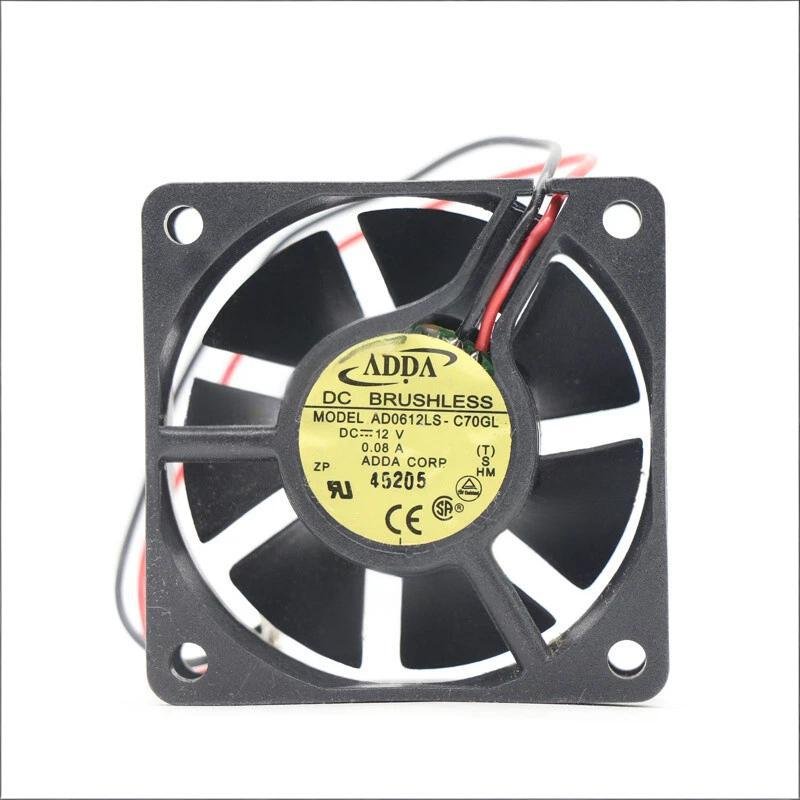 ADDA AD0612LS-C70GL Axial Fan DC 12V 0.08A 60x60x20mm Chassis Cooling Fan 1 AD0612LS C70GL 1768351489088