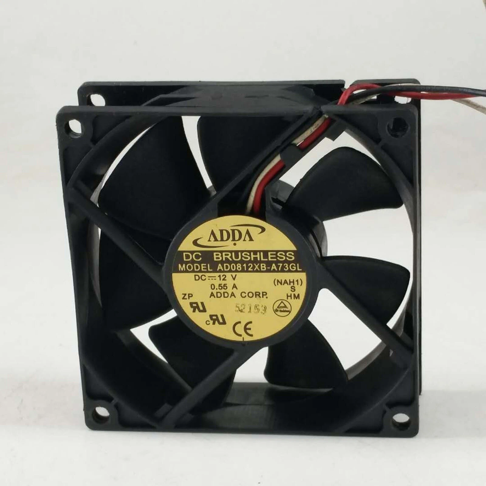 For ADDA AD0812XB-A73GL DC 12V 0.55A 3wire Ball 80*80*25mm CPU /Case cooling fan 1 AD0812XB A73GL 1767948889728