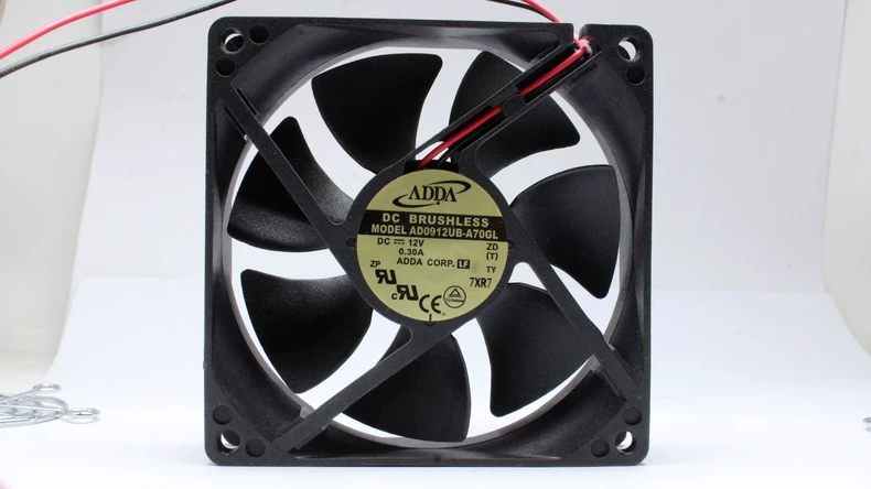 ADDA AD0912UB-A70GL Axial Fan DC12V 0.3A 92*92*25MM 2wire 56CFM Case Cooling Fan 1 AD0912UB A70GL 1768541763232