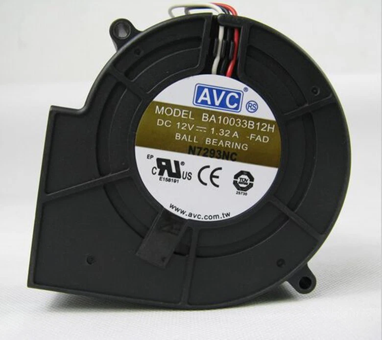 For AVC BA10033B12H blower fan DC 12V 1.32A 97*97*33MM 4-wires cooling fan 1 BA10033B12H 1768369588671