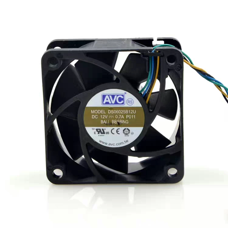For AVC DS06025B12U DC 12V 0.7A 60*60*25MM Ball bearing Case Cooling Fan 1 DS06025B12U 1768527237068