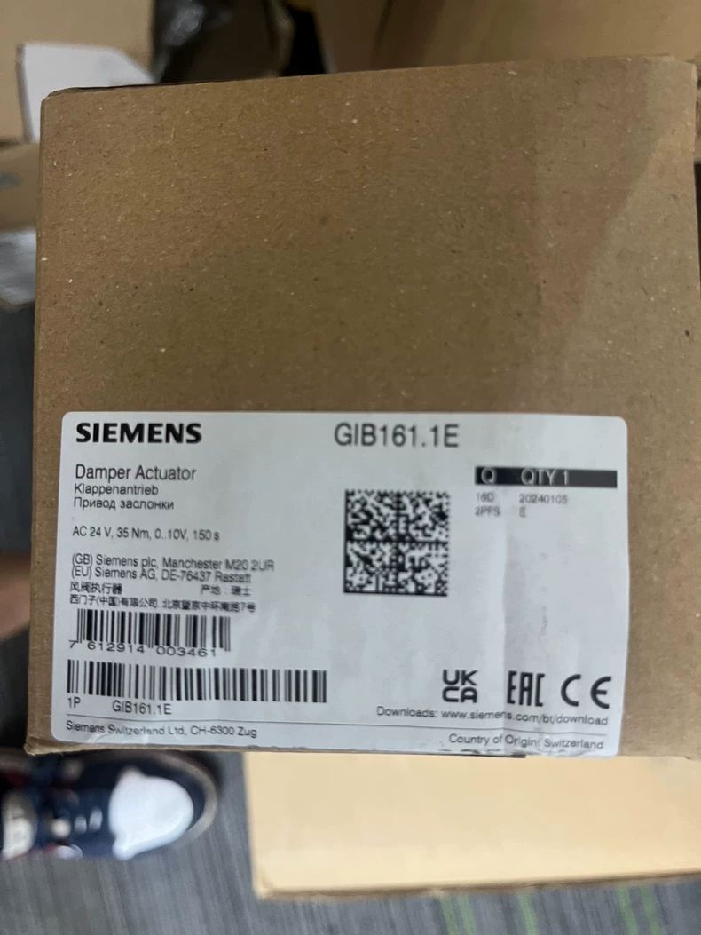 SIEMENS GIB161.1E electric switch regulating damper actuator 1 GIB161 1E 1770363946481