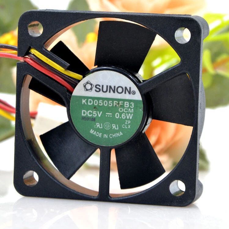 SUNON KD0505PFB3 Axial Fan DC 5V 0.6W 50x50x10mm 3-Pin Server Cooling Fan 1 KD0505PFB3 1768458342383