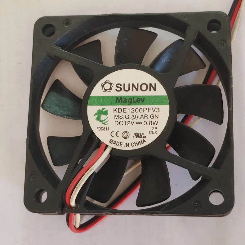 For SUNON KDE1206PFV3 DC 12V 0.6W 60*60*10MM 2-wire Ultra-quiet CPU Cooling Fan 1 KDE1206PFV3 1767947986699