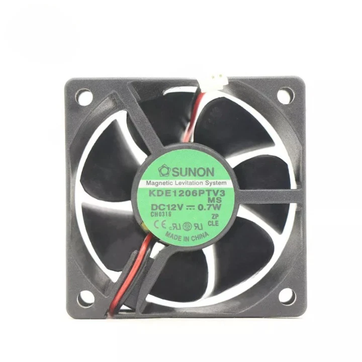 For SUNON Fan KDE1206PTV3 DC 12V 0.7W 60*60*25MM 2-Pin Slient CPU Cooling Fan 1 KDE1206PTV3 1768360353551