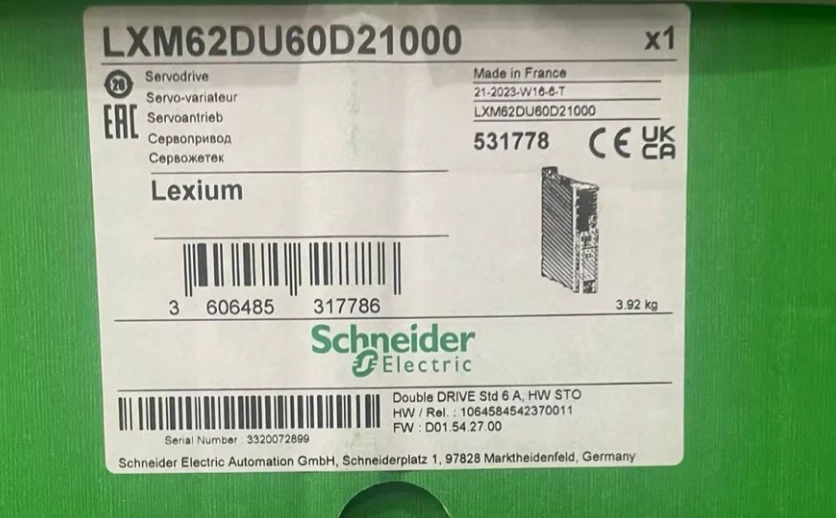 Schneider LXM62DU60D21000 Servo drives 1 LXM62DU60D21000 1773196708515