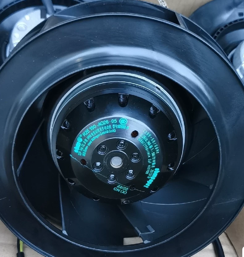 ebmpapst R2E190-AO26-05 Centrifugal Fan 230VAC 58/75W 190mm Air Purifier Fan - High‑Airflow HVAC Industrial Fan 1 R2E190 AO26 05 1767102449663