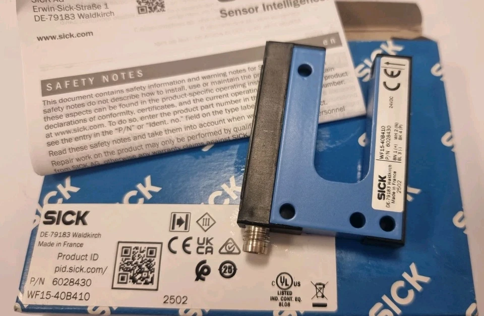 SICK WF15-40B410 6028430 Electronic Photoelectric Switch 1 WF15 40B410 1767928664596