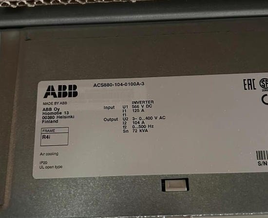 ABB ACS880-104-0100A-3 frequency converter 1 d2ba32d6 7e82 44fc b1fa 18a51072d221