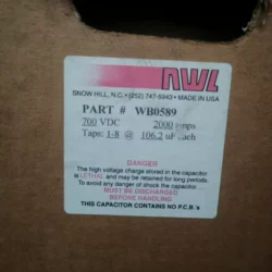 WB0589 NWL Capacitor - Reliable Performance