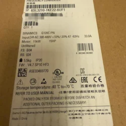 Siemens Motor 6SL3210-1KE22-6UF1 High Performance Drive