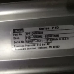 Parker 1PP1D0000436 Pneumatic Cylinder High Performance Model