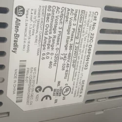 Allen-Bradley Variable Frequency Drive Model 22C-D6P0N103