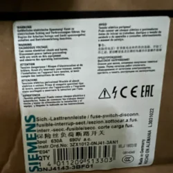 Siemens Fuse Load Break Switch 3NJ4143-3BF01 Safety Device