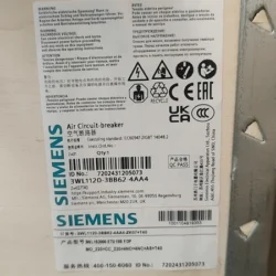 SIEMENS Air Circuit Breaker 3WL1120-3BB62-4AA4 - Heavy Duty