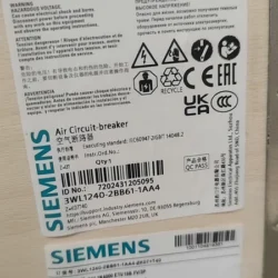 SIEMENS Air Circuit Breaker 3WL1240-2BB61-1AA4 - Industrial Use