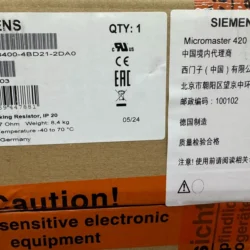 SIEMENS Braking Resistor 6SE6400-4BD21-2DA0 High Quality