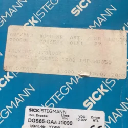 DGS65-GAA01000 Encoder by SICK for Precise Motion Tracking