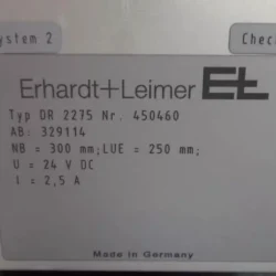 Erhardt+Leimer DR 2275 Web Guide for Precision Web Control
