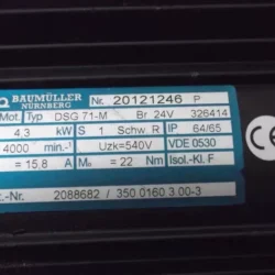 Baumuller DSG71-M Electric Motor - High-Performance Drive