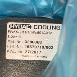 HYDAC FWKS-2M1/1.1/W/601A0/615-20/1/0 High-Efficiency Cooler