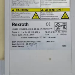 Rexroth Drive HCS01.1E-W0018-A-02-E-S3-EC-NN-NN-FW Advanced Drive System
