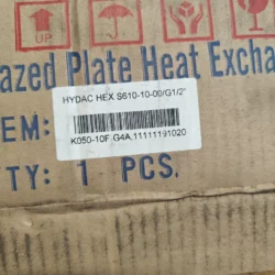 HYDAC Plate Heat Exchanger HEX S610-10-00/G1/2 Efficient Cooling