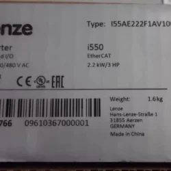 LENZE Inverter I55AE222F1AV1000KS Efficient Motor Control