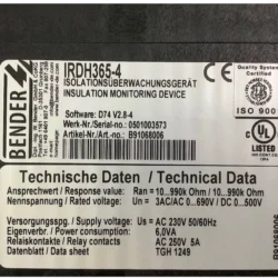 Bender Insulation Monitor IRDH365-4 Safety Electrical Device