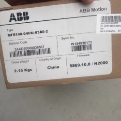 High-Efficiency ABB Servo Drive MFE190-04UN-03A0-2