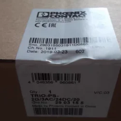 Phoenix Contact Power Supply TRIO-PS-2G/3AC/24DC/20 Reliable