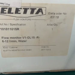 ELETTA Flow Switch 101011015R V1-GL15-R-6-12 - Precise