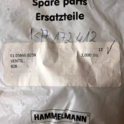 Hammelmann High Pressure Pump Parts 01.05860.0258 - Durable