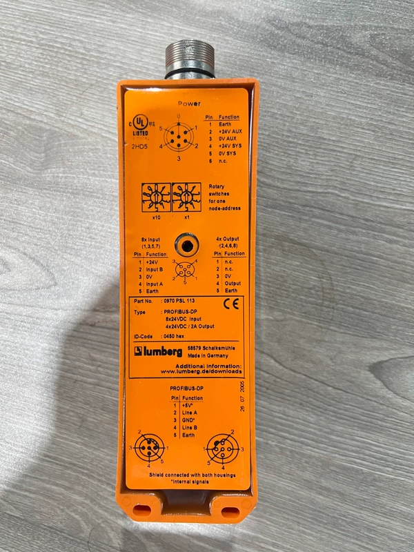 PROFIBUS-DP Module Lumberg 0970 PSL 113 for Fieldbus Systems