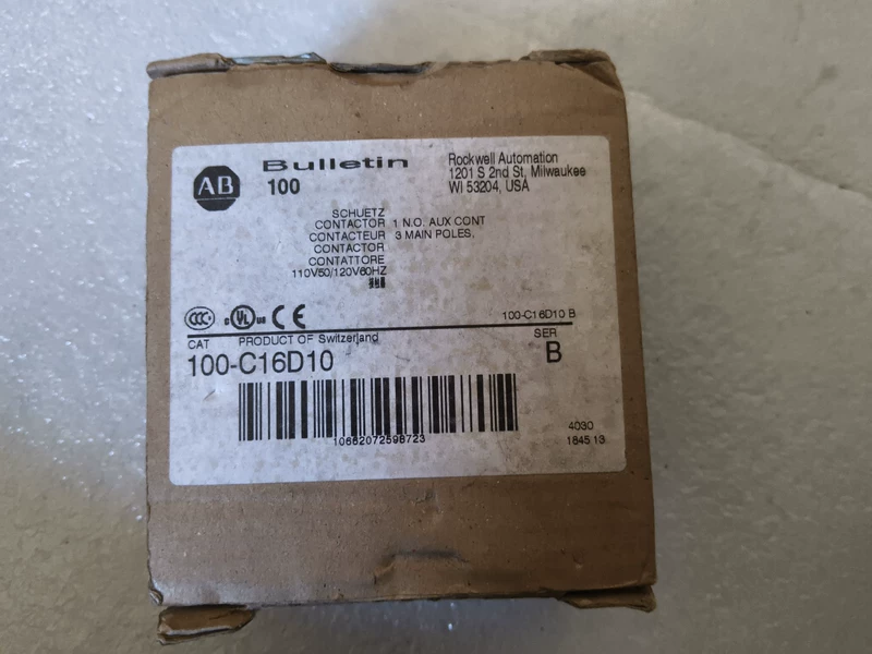Industrial Contactor Allen-Bradley 100-C16D10 - 16A 24V DC