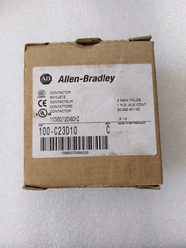 Industrial Contactor Allen-Bradley 100-C23D10 23A