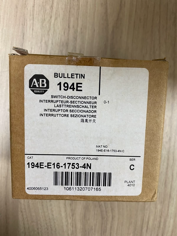 Disconnect Switch Allen-Bradley 194E-E16-1753-4N 16A