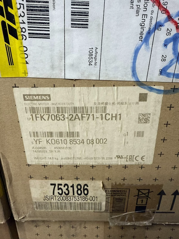 AC Servo Motor SIEMENS 1FK7063-2AF71-1CH1 for Automation