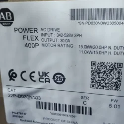 Allen-Bradley 22P-D030N104 AC Drive Variable Frequency