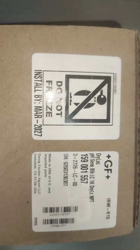 Industrial pH Probe Sensor GF 3-2726-LC-00 159001557