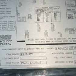 Bently Nevada Monitoring Module 3300/47-10-03-01-00 for Safety