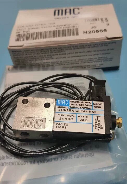 Pneumatic Solenoid Valve MAC 34B-ABA-GFEA-1KA Industrial