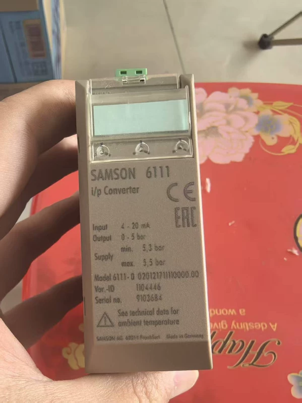 Industrial I/P Converter SAMSON 6111 High Accuracy