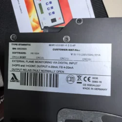 TYPE ETAMATIC 663R1 Burner Controller - Efficient Combustion