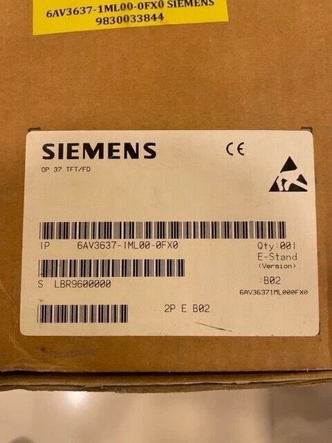 HMI Operator Panel SIEMENS 6AV3637-1ML00-0FX0 Touch