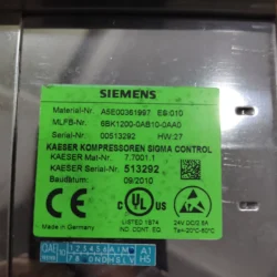 SIEMENS Air Compressor Controller 6BK1200 - Energy-Efficient Control