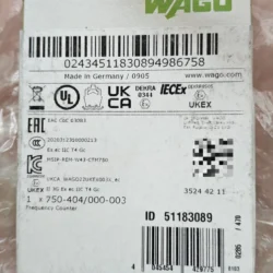Wago 750-404/000-003 Fieldbus Coupler 751 Series